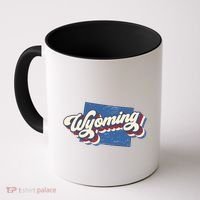 State Of Wyoming Retro Logo Coffee Mug thumb 0