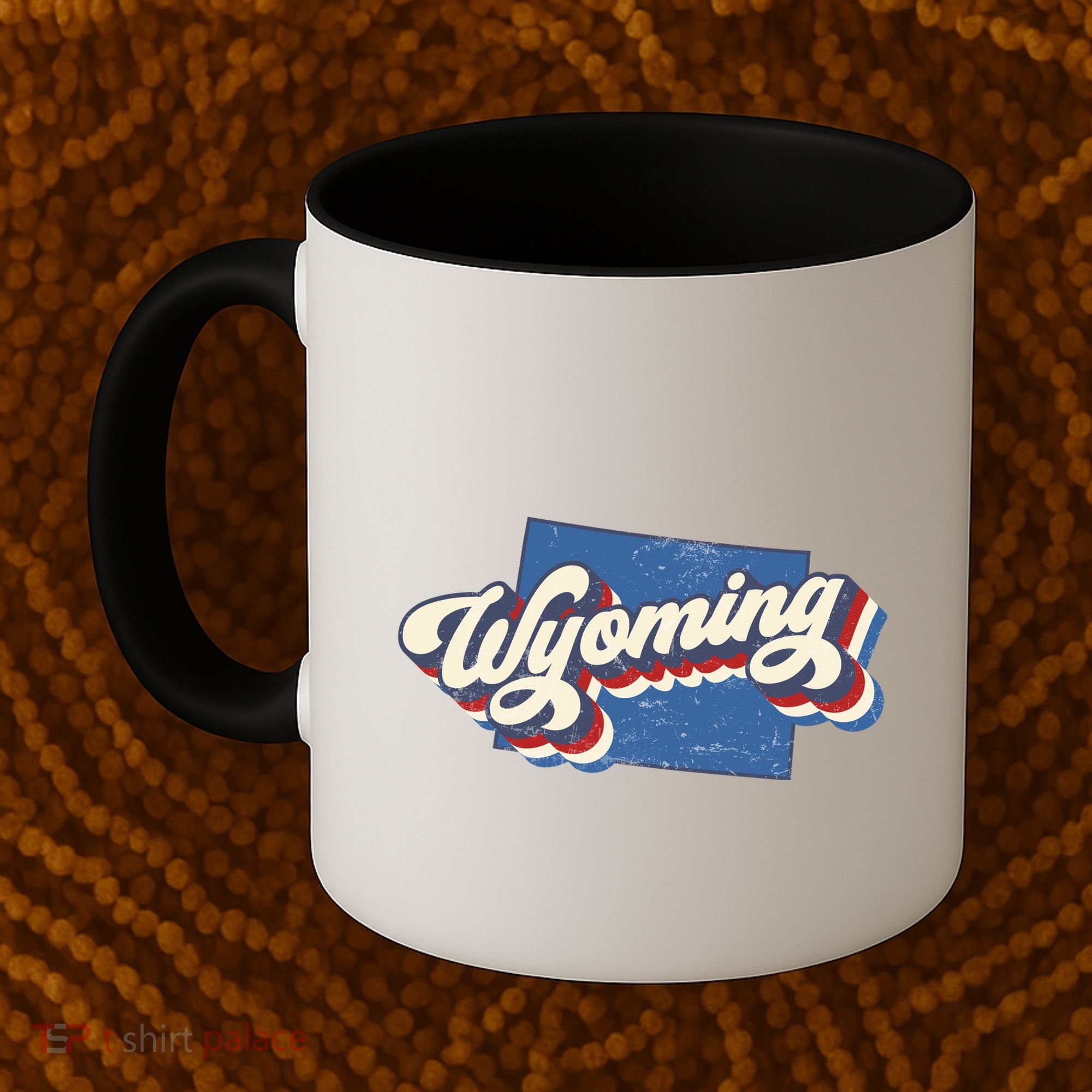State Of Wyoming Retro Logo Coffee Mug
