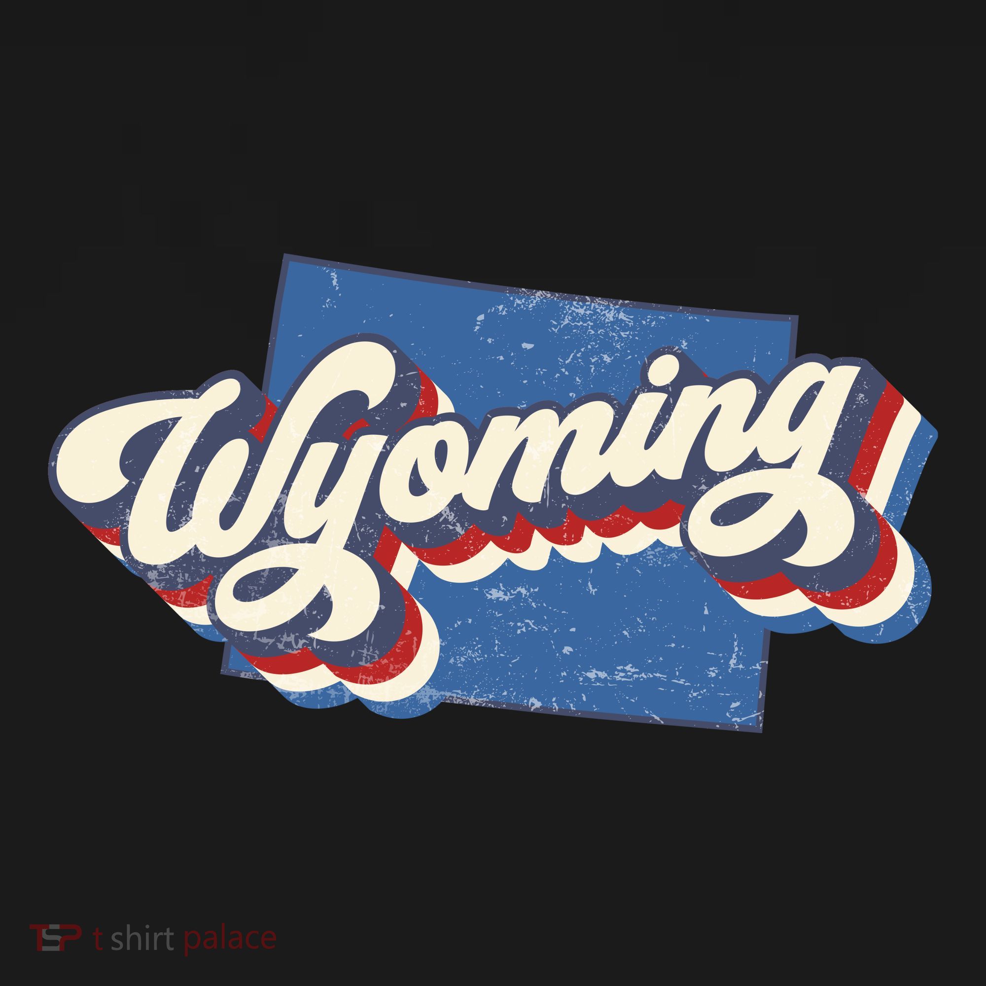 State Of Wyoming Retro Logo Women's Hoodie