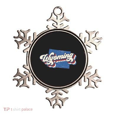 State Of Wyoming Retro Logo Ornament