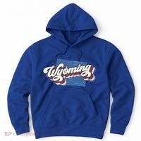 State Of Wyoming Retro Logo Hoodie thumb 0