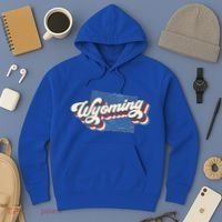 State Of Wyoming Retro Logo Hoodie thumb 3