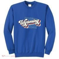 State Of Wyoming Retro Logo Sweatshirt thumb 0