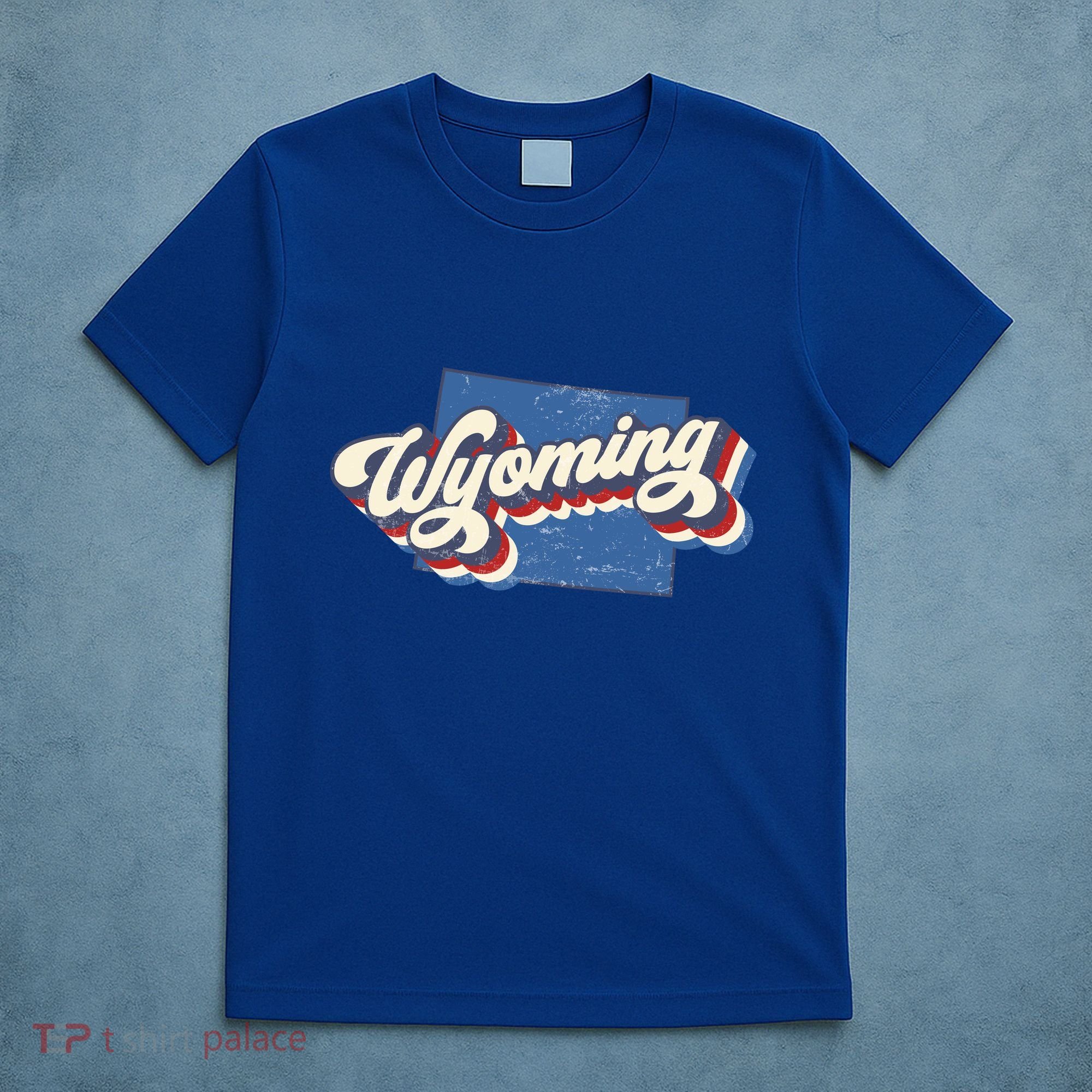 State Of Wyoming Retro Logo T-Shirt