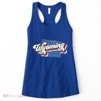 State Of Wyoming Retro Logo Women's Tank Top thumb 0