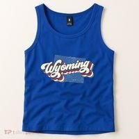 State Of Wyoming Retro Logo Tank Top thumb 2
