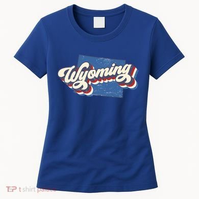 State Of Wyoming Retro Logo Women's T-Shirt
