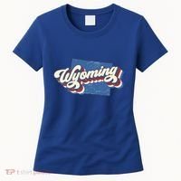State Of Wyoming Retro Logo Women's T-Shirt thumb 0