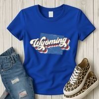 State Of Wyoming Retro Logo Women's T-Shirt thumb 3