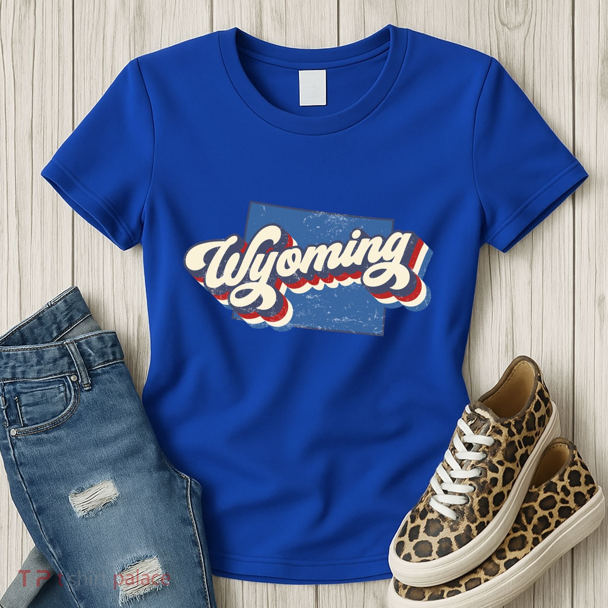 State Of Wyoming Retro Logo Women's T-Shirt