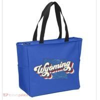 State Of Wyoming Retro Logo Tote Bag thumb 2