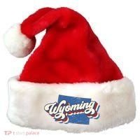 State Of Wyoming Retro Logo Santa Hat thumb 0
