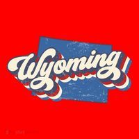 State Of Wyoming Retro Logo Santa Hat thumb 1