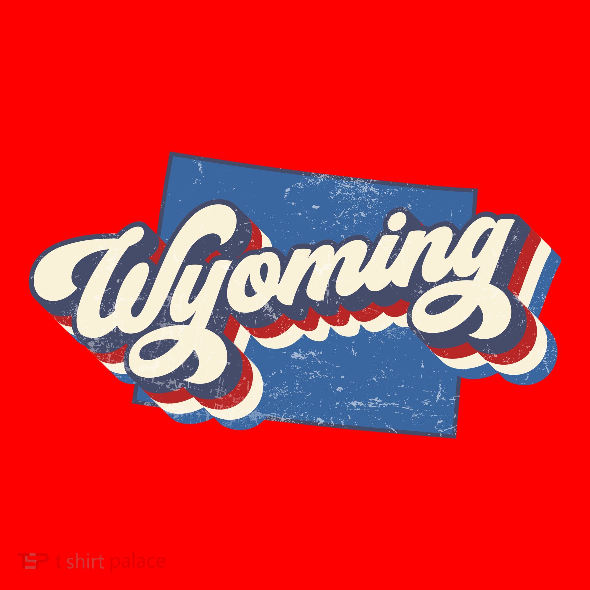 State Of Wyoming Retro Logo Santa Hat