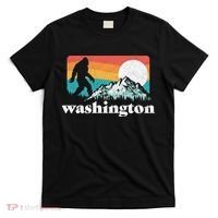 State Of Washington Pacific Northwest Bigfoot Mountain T-Shirt thumb 0