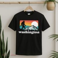 State Of Washington Pacific Northwest Bigfoot Mountain T-Shirt thumb 2