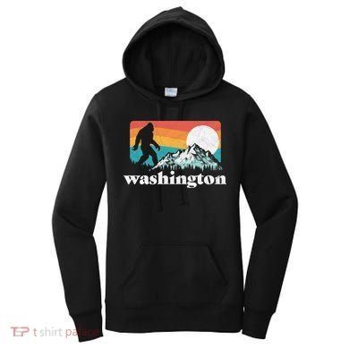State Of Washington Pacific Northwest Bigfoot Mountain Women's Hoodie