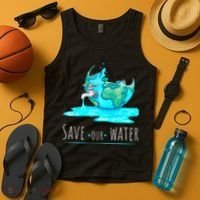 Save Our Water Earth Day Clean Water Conservation Tank Top thumb 4