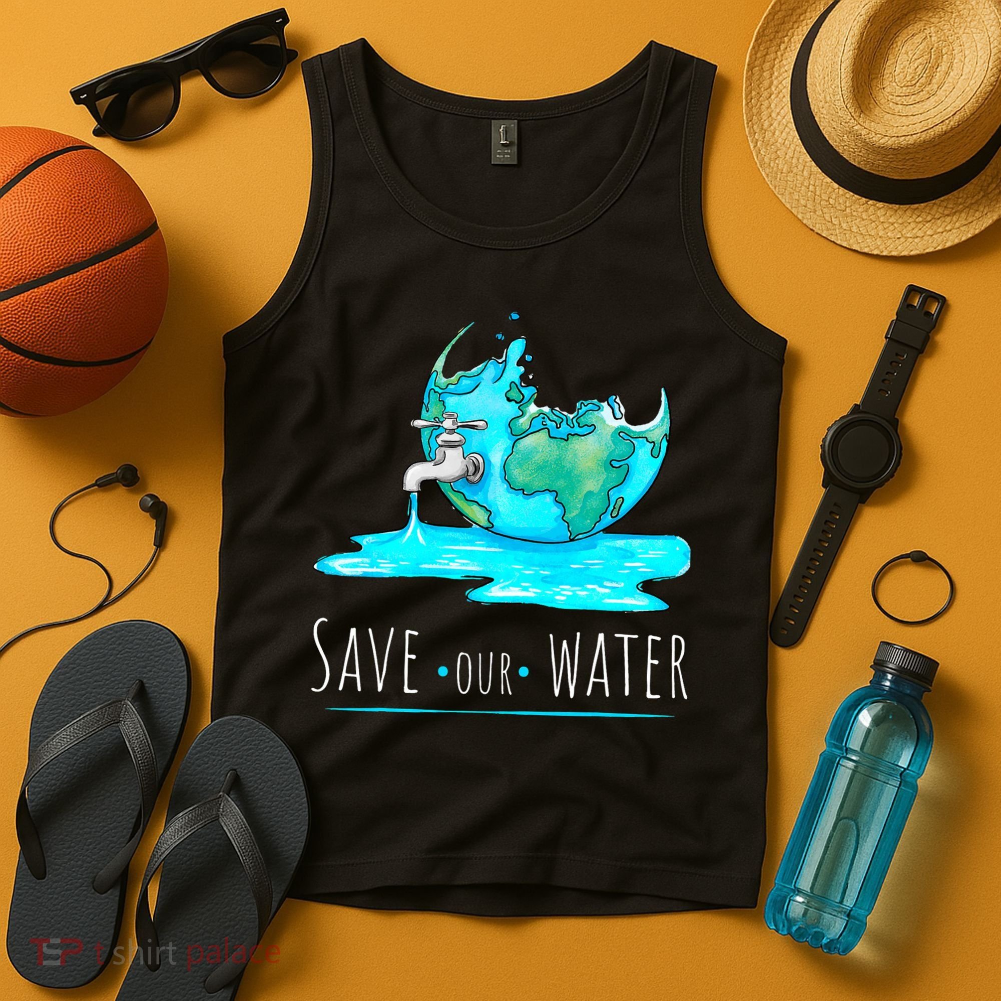 Save Our Water Earth Day Clean Water Conservation Tank Top