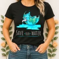 Save Our Water Earth Day Clean Water Conservation Women's T-Shirt thumb 2