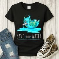 Save Our Water Earth Day Clean Water Conservation Women's T-Shirt thumb 3