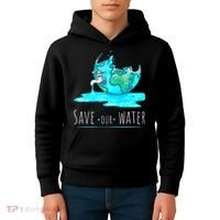 Save Our Water Earth Day Clean Water Conservation Kids Hoodie thumb 4