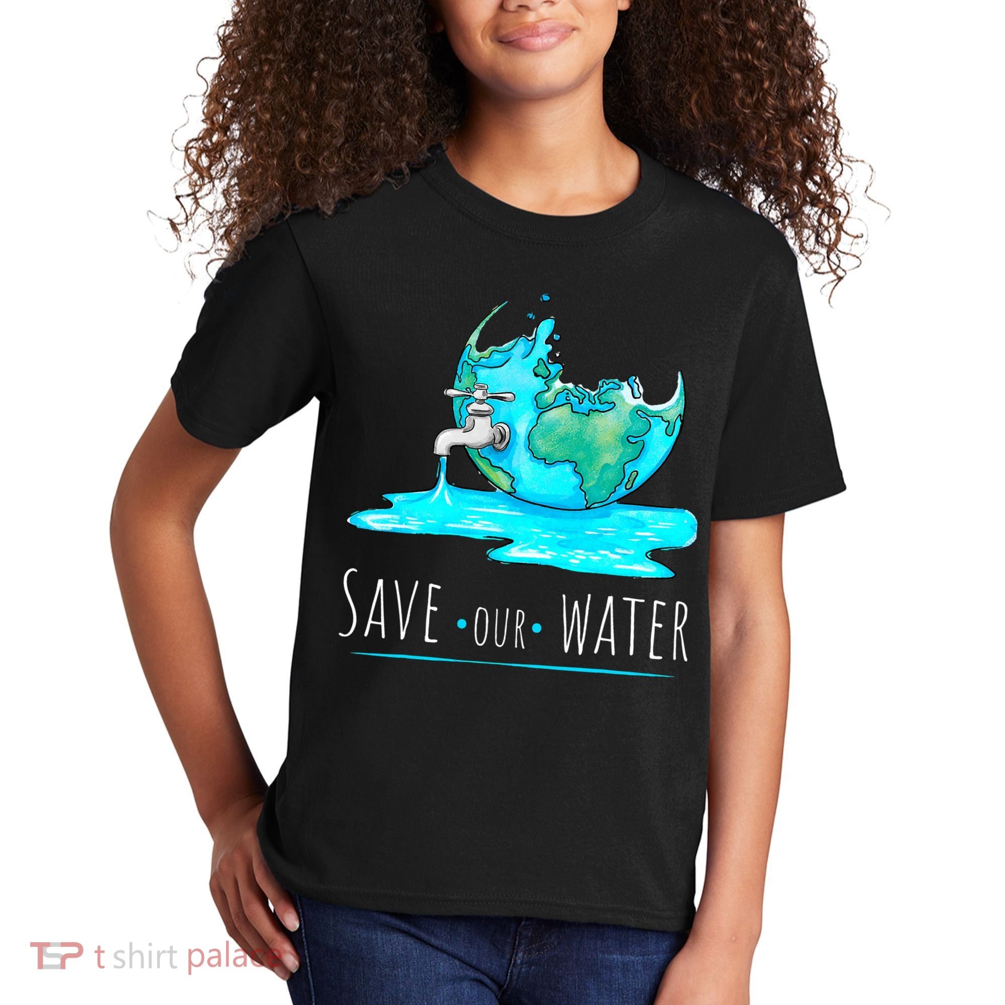 Save Our Water Earth Day Clean Water Conservation Kids T-Shirt