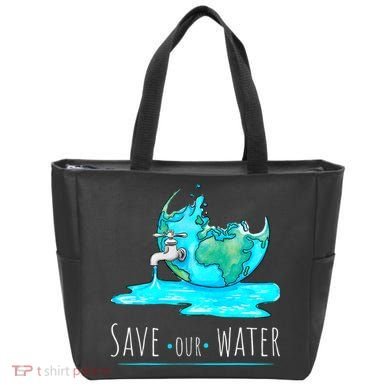 Save Our Water Earth Day Clean Water Conservation Tote Bag