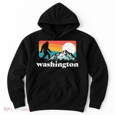 State Of Washington Pacific Northwest Bigfoot Mountain Hoodie