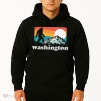 State Of Washington Pacific Northwest Bigfoot Mountain Hoodie thumb 2