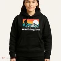 State Of Washington Pacific Northwest Bigfoot Mountain Hoodie thumb 5