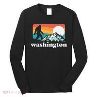 State Of Washington Pacific Northwest Bigfoot Mountain Long Sleeve Shirt thumb 0