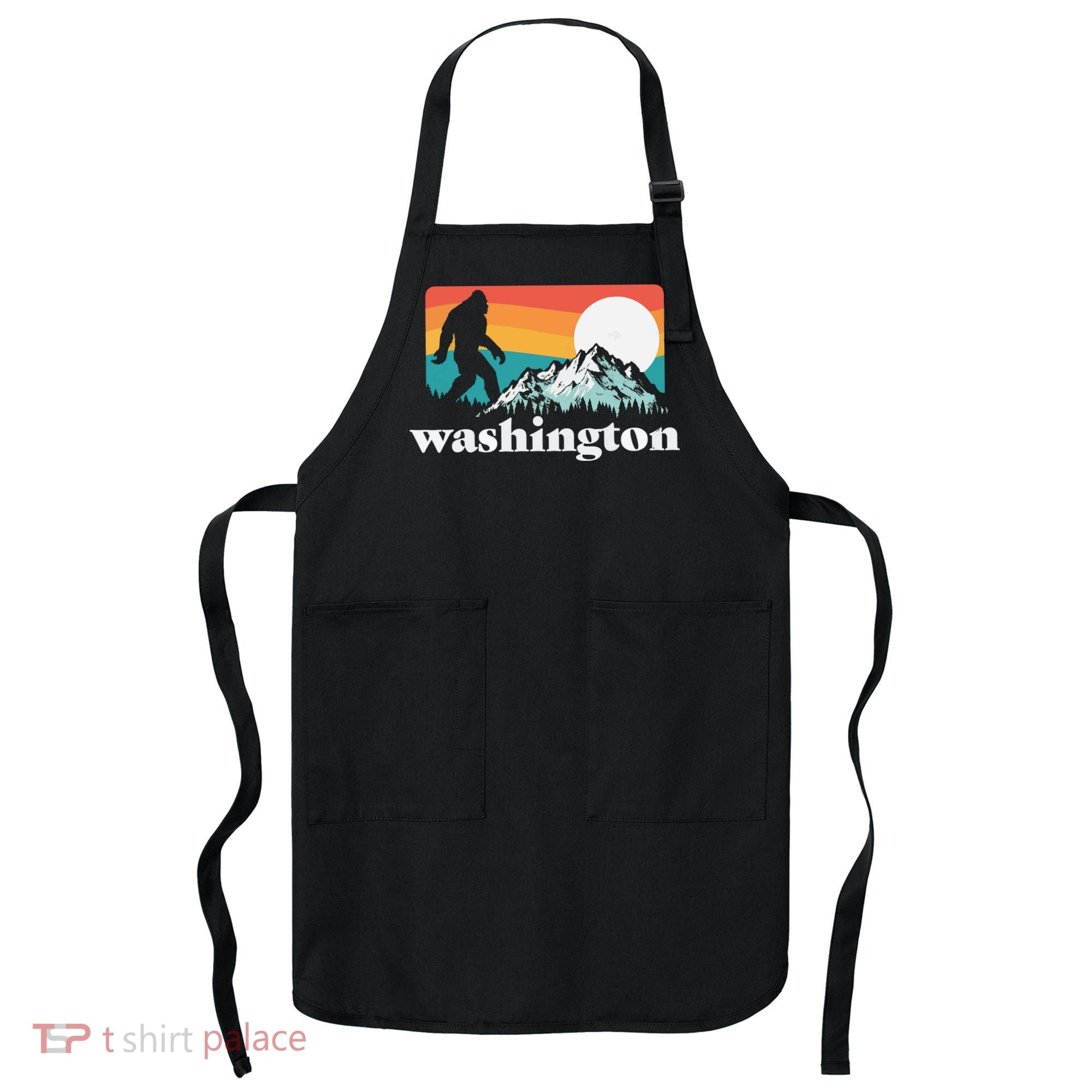 State Of Washington Pacific Northwest Bigfoot Mountain Apron