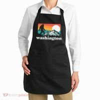 State Of Washington Pacific Northwest Bigfoot Mountain Apron thumb 2