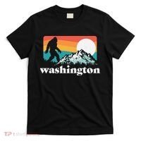 State Of Washington Pacific Northwest Bigfoot Mountain T-Shirt thumb 0