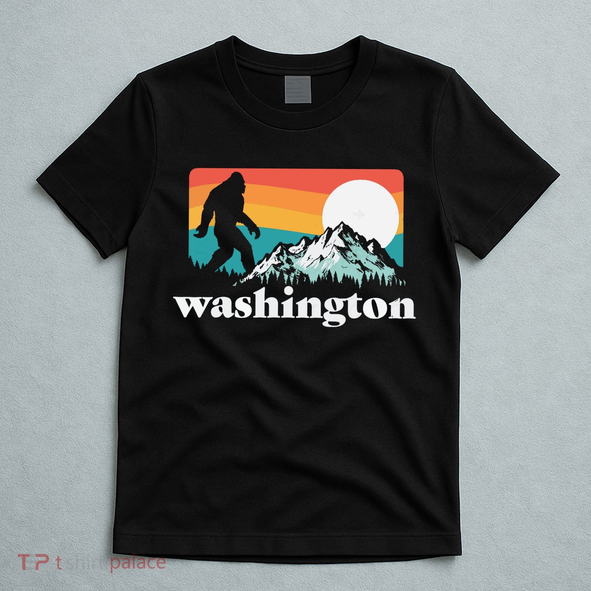 State Of Washington Pacific Northwest Bigfoot Mountain T-Shirt