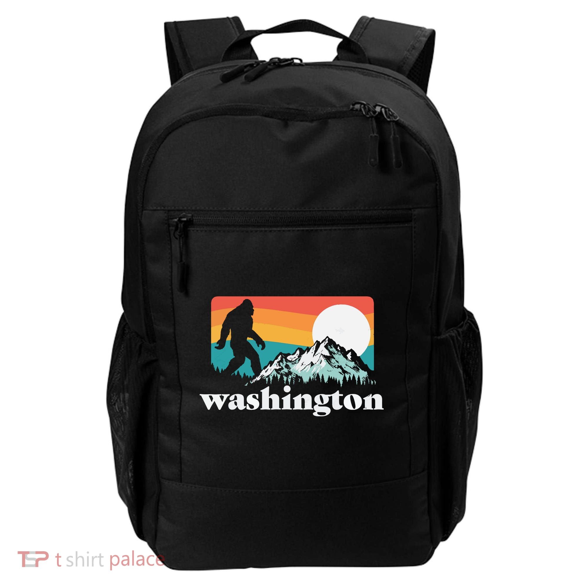 State Of Washington Pacific Northwest Bigfoot Mountain Backpack