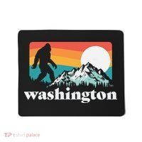 State Of Washington Pacific Northwest Bigfoot Mountain Mousepad thumb 0