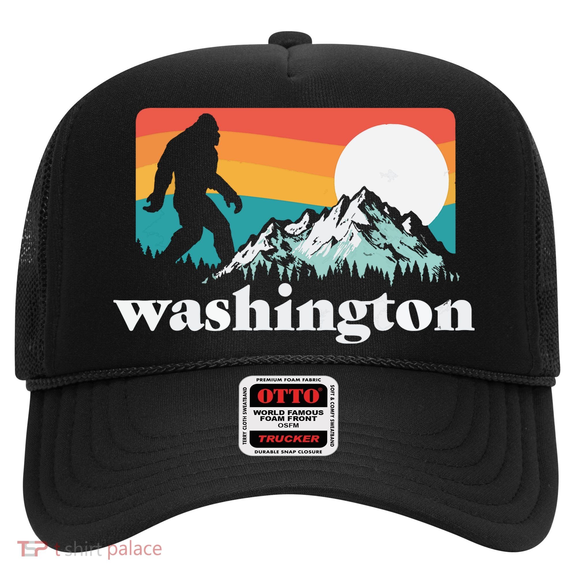 State Of Washington Pacific Northwest Bigfoot Mountain Hat