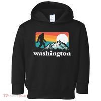 State Of Washington Pacific Northwest Bigfoot Mountain Toddler Hoodie thumb 0