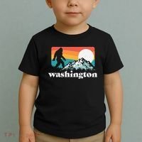 State Of Washington Pacific Northwest Bigfoot Mountain Toddler T-Shirt thumb 2