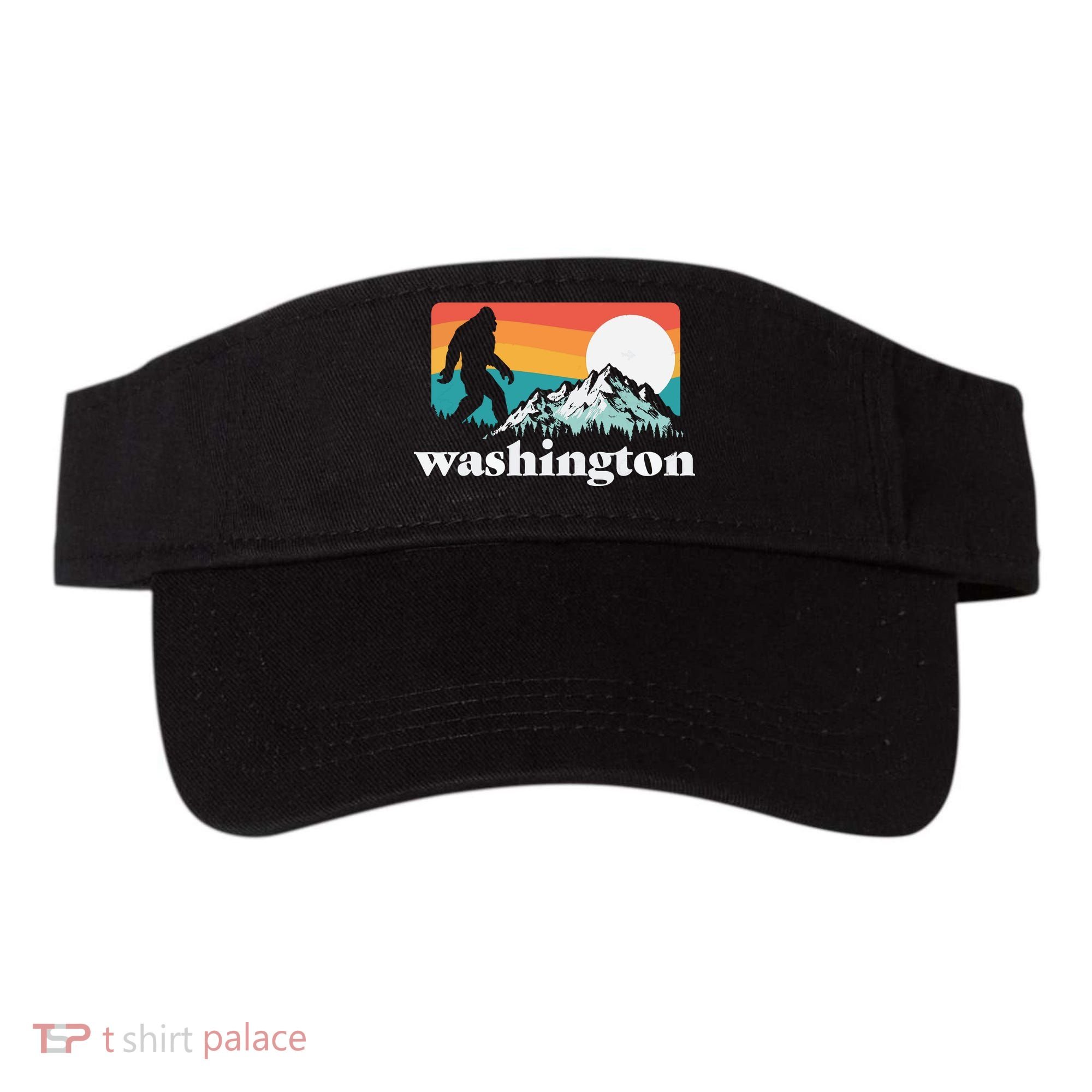 State Of Washington Pacific Northwest Bigfoot Mountain Visor