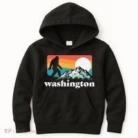 State Of Washington Pacific Northwest Bigfoot Mountain Kids Hoodie thumb 0