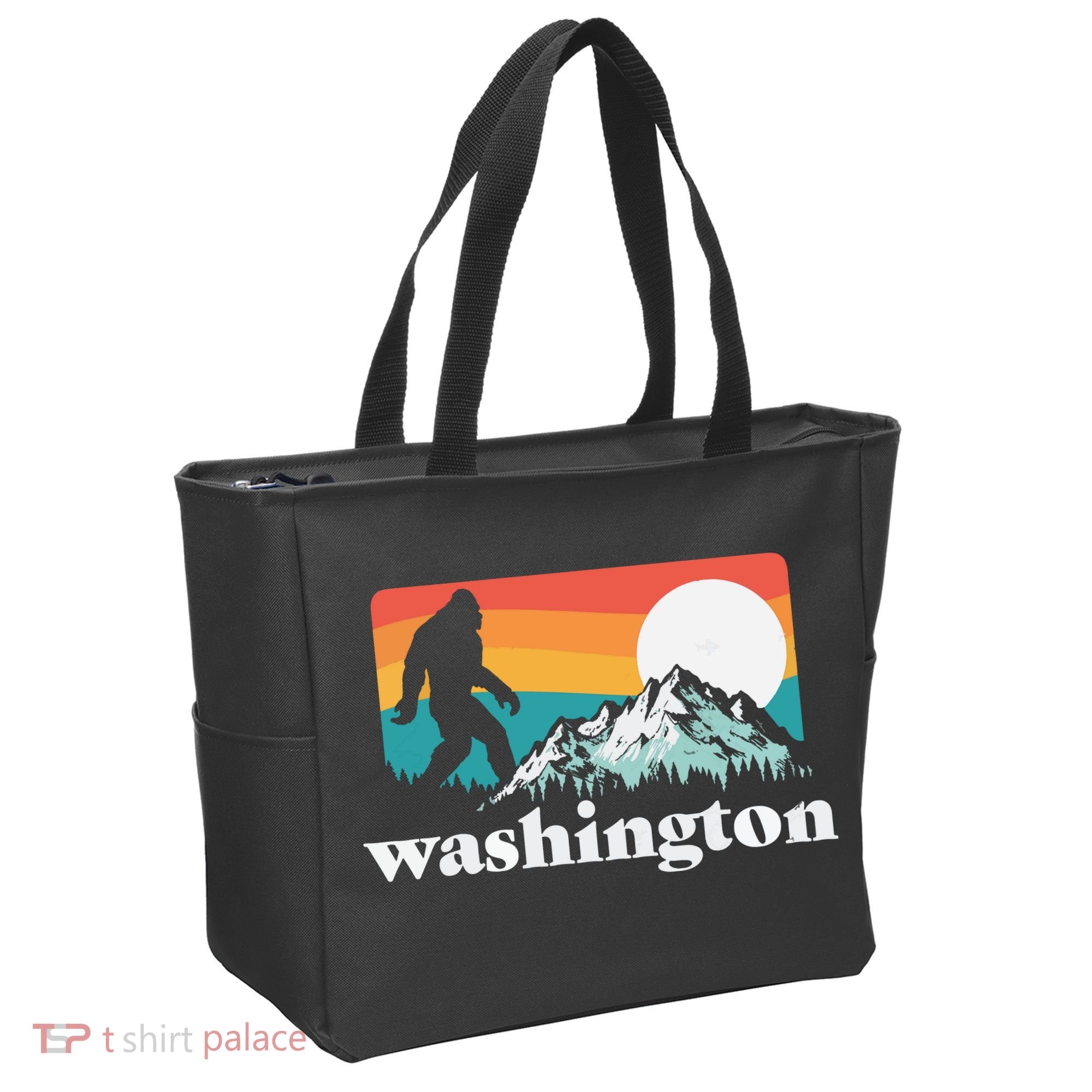 State Of Washington Pacific Northwest Bigfoot Mountain Tote Bag