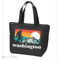 State Of Washington Pacific Northwest Bigfoot Mountain Tote Bag thumb 3