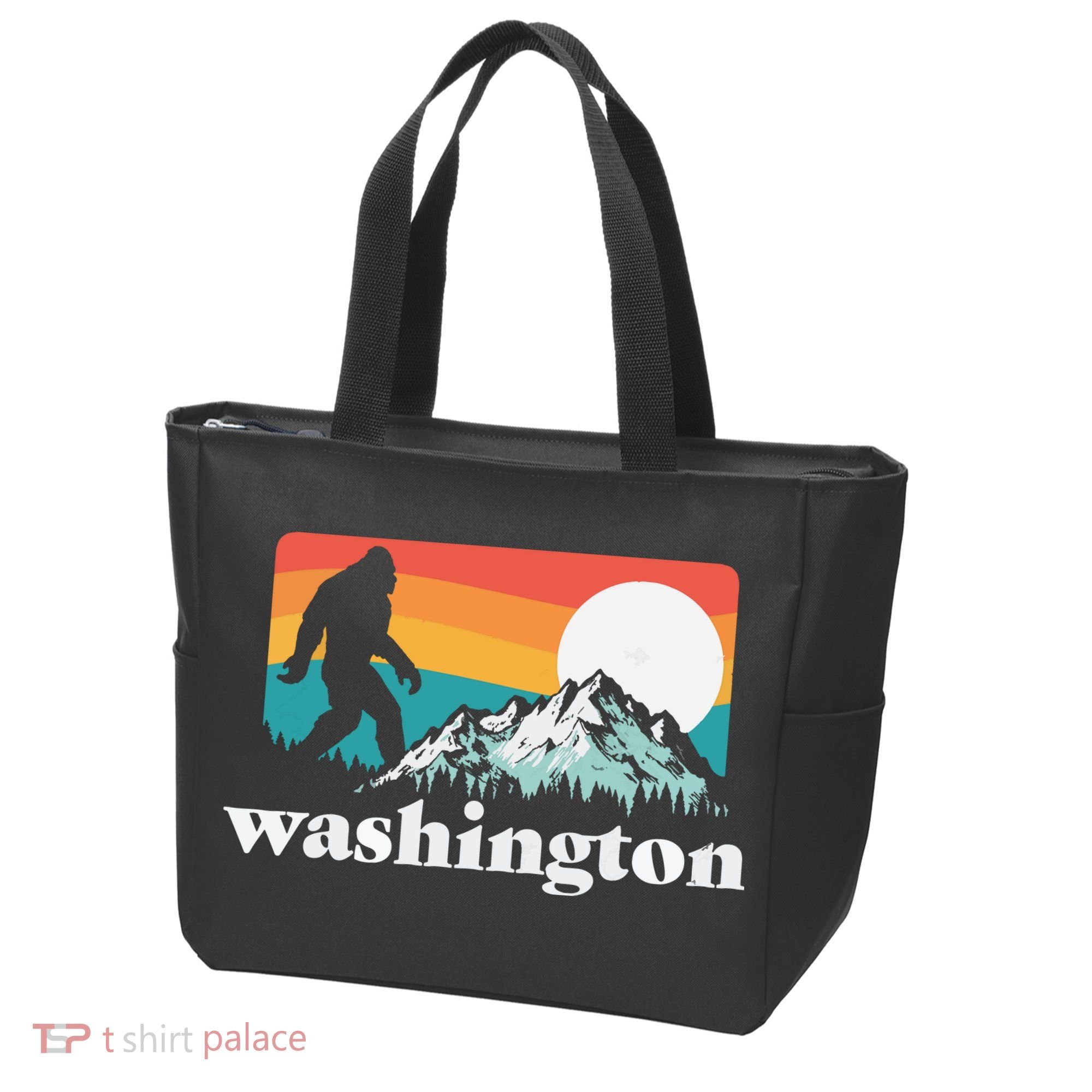 State Of Washington Pacific Northwest Bigfoot Mountain Tote Bag