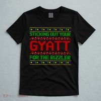 Sticking Out Your Gyatt For The Rizzler Christmas Irony Meme T-Shirt thumb 5