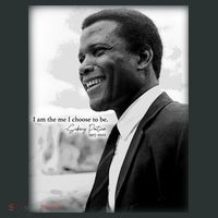 Sidney Poitier 1927 2022 Tribute Quote I Am The Me I Choose To Be Mousepad thumb 1