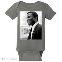 Sidney Poitier 1927 2022 Tribute Quote I Am The Me I Choose To Be Baby Bodysuit thumb 0