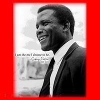 Sidney Poitier 1927 2022 Tribute Quote I Am The Me I Choose To Be Santa Hat thumb 1